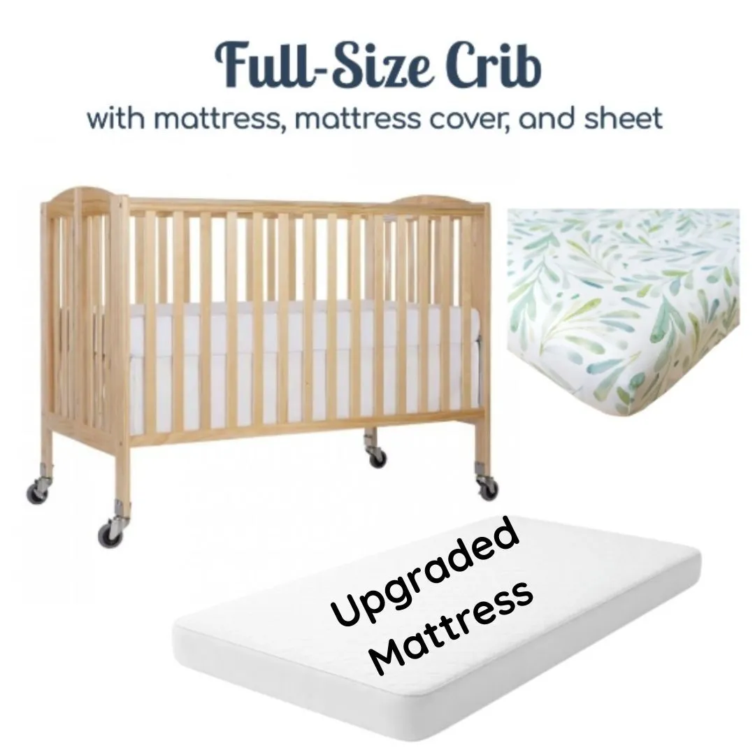 Dream on Me Full-size Crib with Upgraded Mattress $23/Day