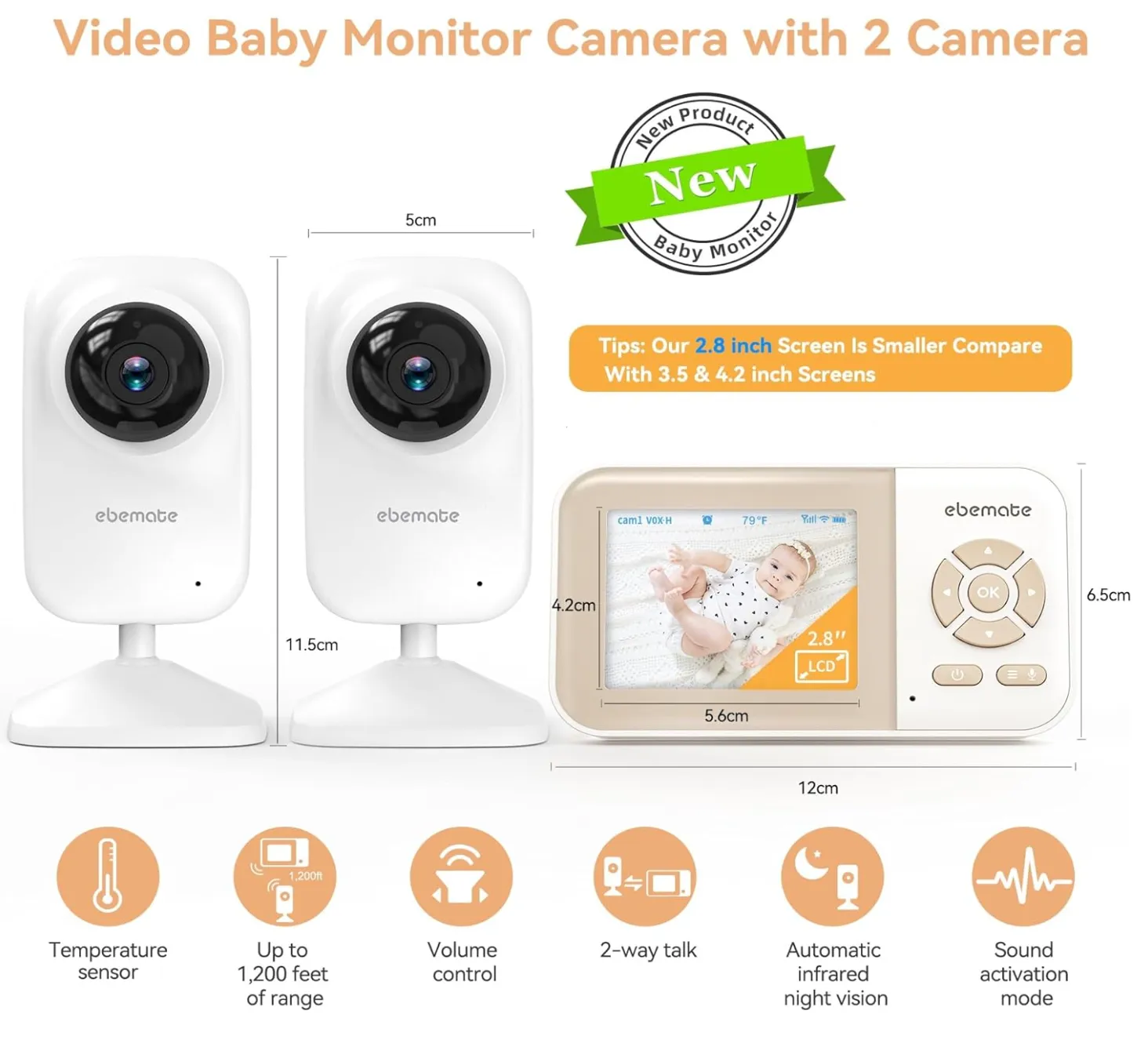 Double Video Monitor $7/Day