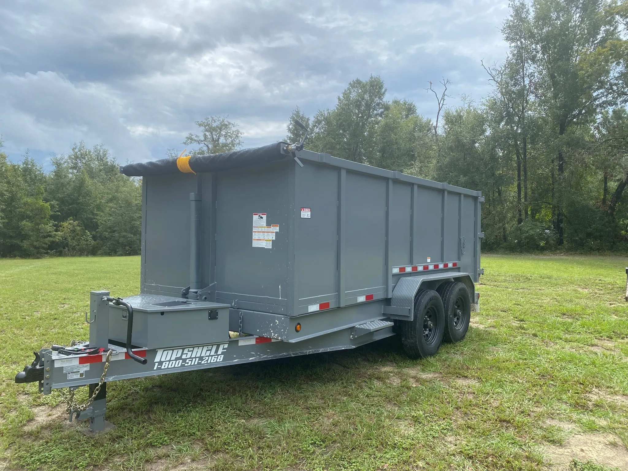 7x14 Dump Trailer 4ft Sides