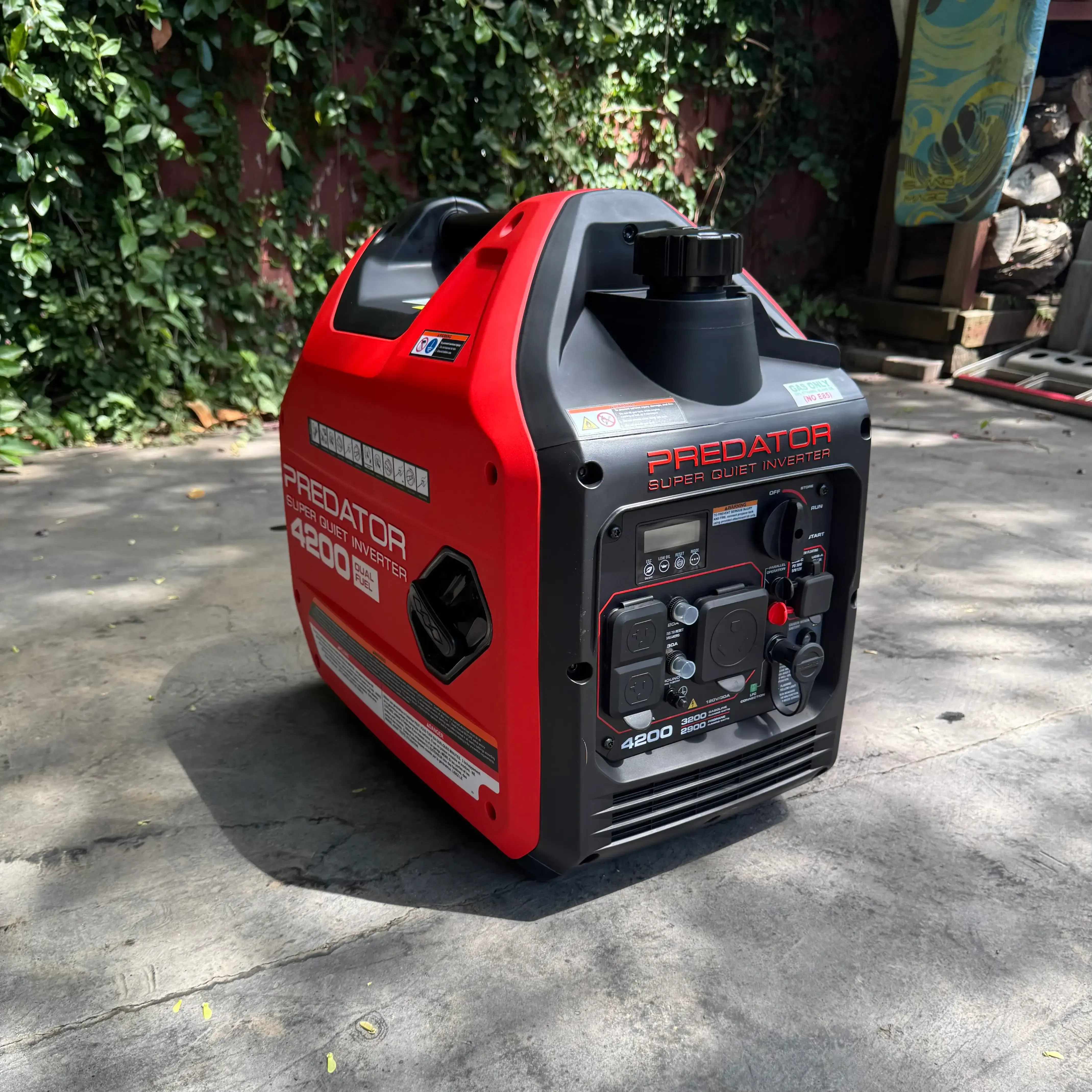 Predator 4200 Dual Fuel Generator | $45/day