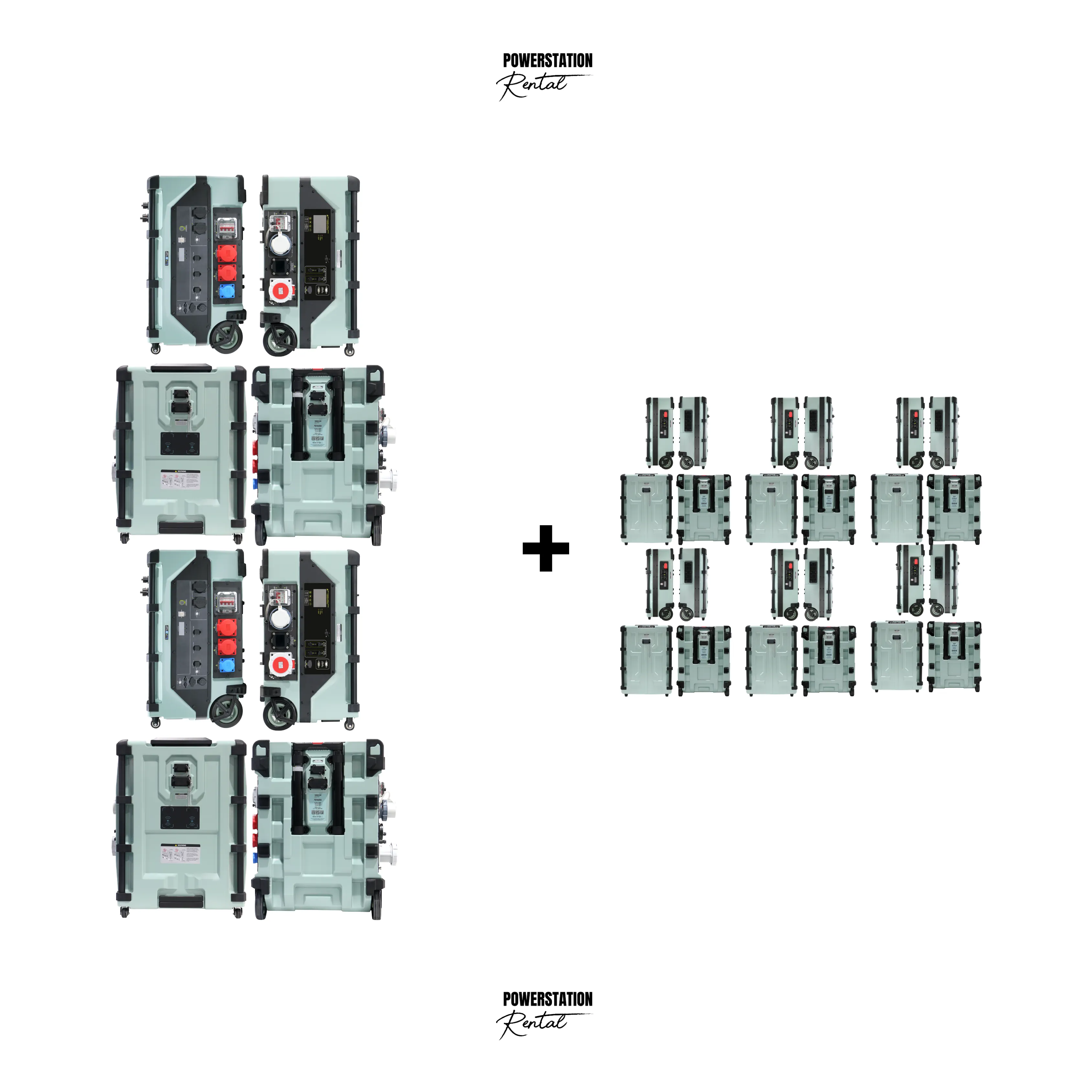 SET-64: 2x PSR ULTRA (24.000 W / 16A & 32A) & 6x PSR ULTRA PRO (86.016 Wh)