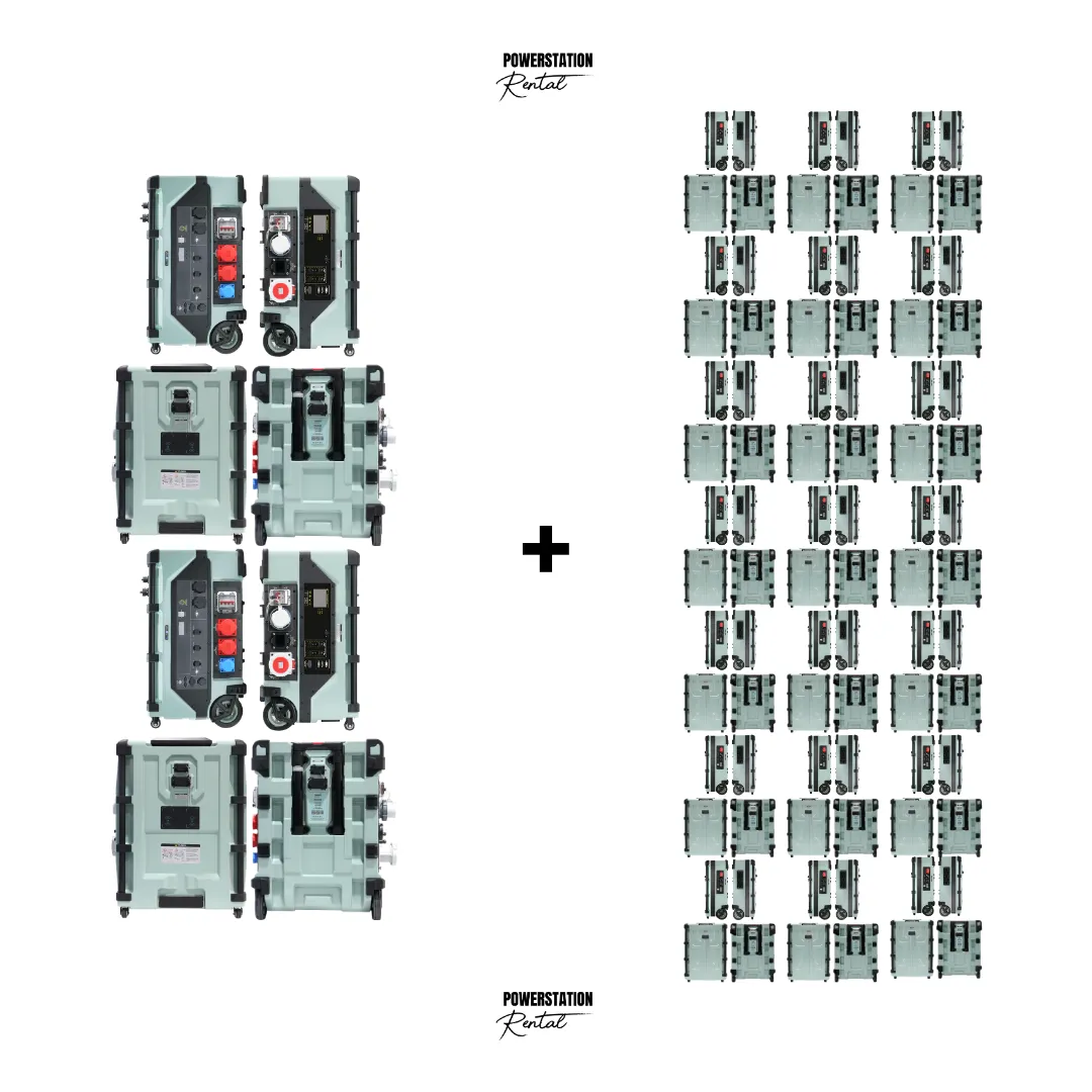 SET-79: 2x PSR ULTRA (24.000 W / 16A & 32A) & 21x PSR ULTRA PRO (262.656 Wh)