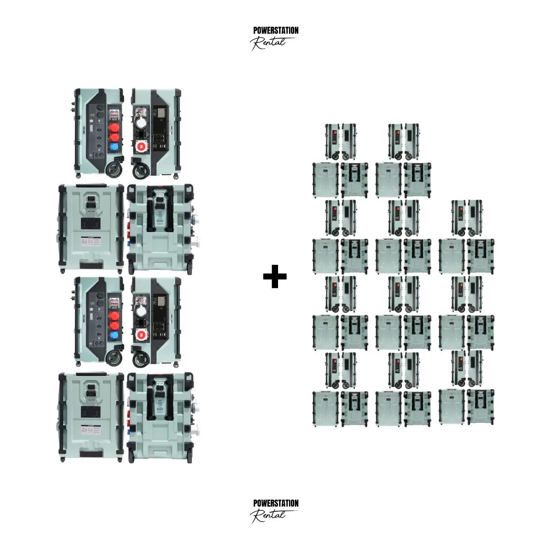 SET-69: 2x PSR ULTRA (24.000 W / 16A & 32A) & 11x PSR ULTRA PRO (144.896 Wh)