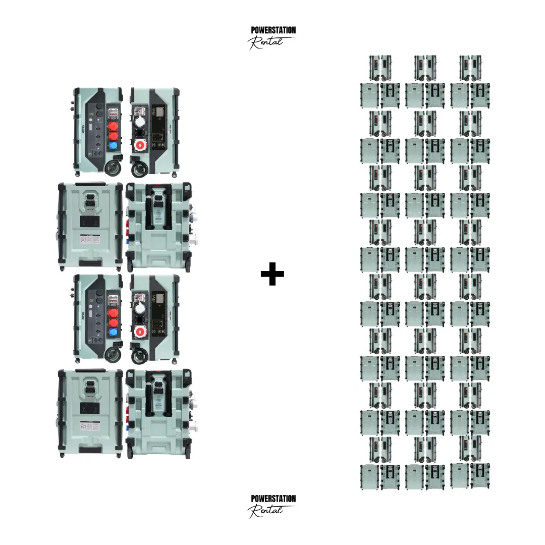SET-82: 2x PSR ULTRA (24.000 W / 16A & 32A) & 24x PSR ULTRA PRO (297.984 Wh)