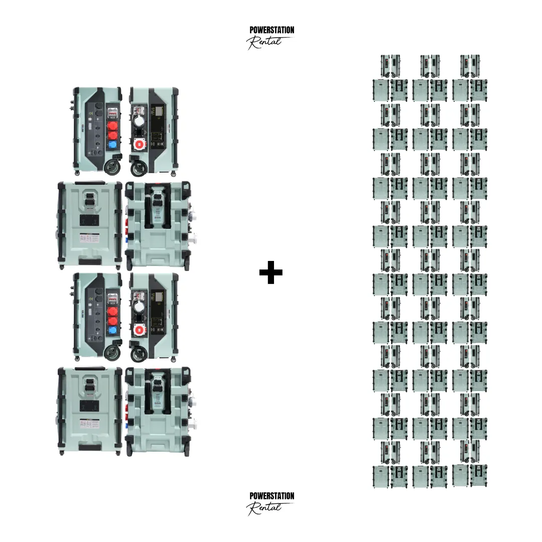 SET-85: 2x PSR ULTRA (24.000 W / 16A & 32A) & 27x PSR ULTRA PRO (333.312 Wh)