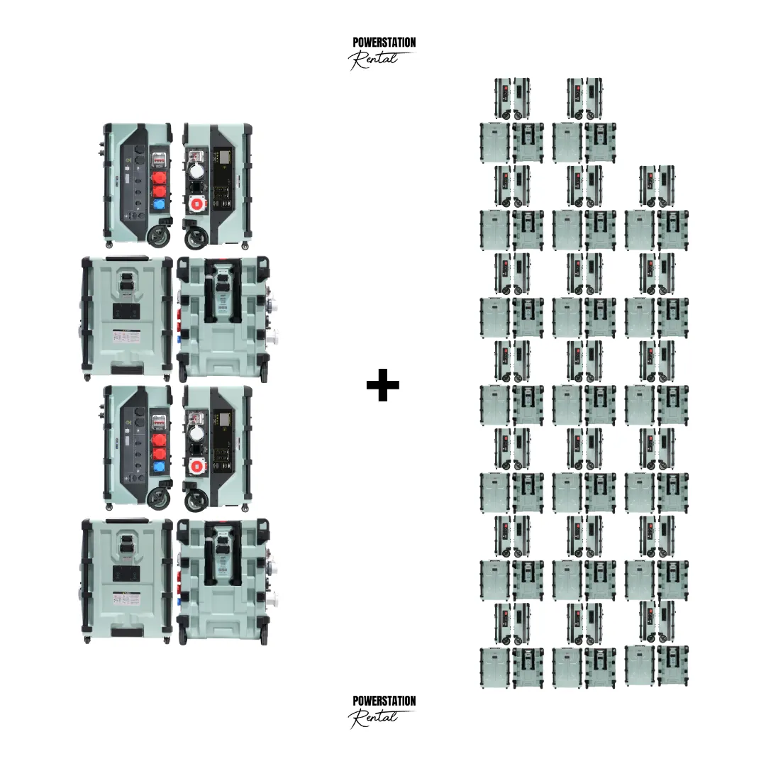 SET-78: 2x PSR ULTRA (24.000 W / 16A & 32A) & 20x PSR ULTRA PRO (250.880Wh)