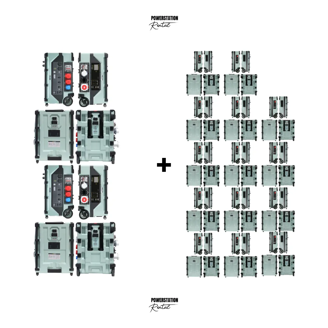 SET-72: 2x PSR ULTRA (24.000 W / 16A & 32A) & 14x PSR ULTRA PRO (18.224 Wh)