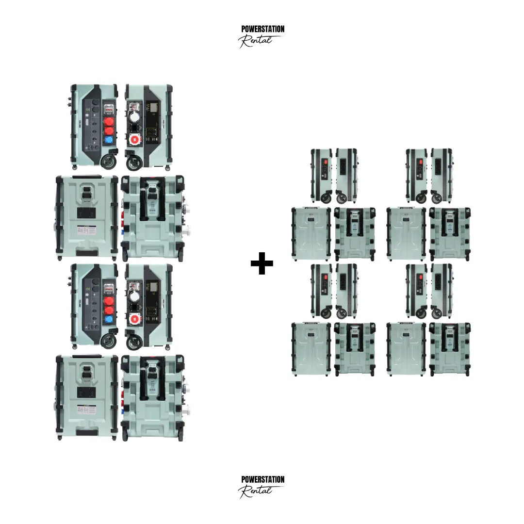 SET-62: 2x PSR ULTRA (24.000 W / 16A & 32A) & 4x PSR ULTRA PRO (62.464 Wh)
