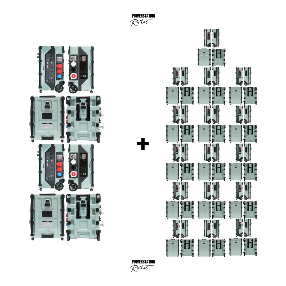 SET-74: 2x PSR ULTRA (24.000 W / 16A & 32A) & 16x PSR ULTRA PRO (203.776 Wh)