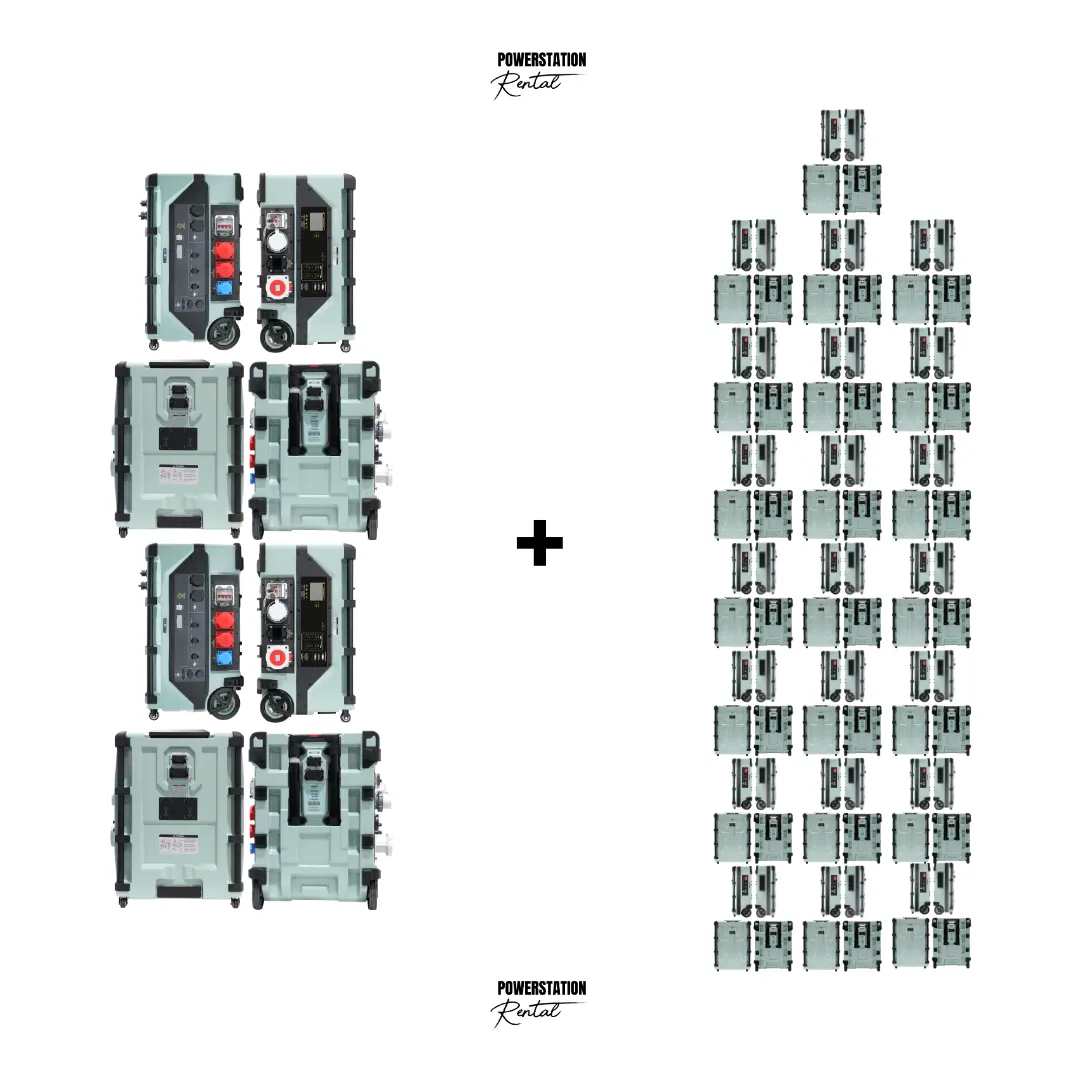 SET-80: 2x PSR ULTRA (24.000 W / 16A & 32A) & 22x PSR ULTRA PRO (274.432 Wh)
