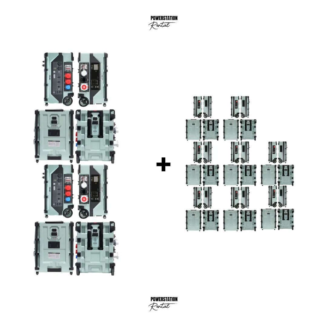 SET-66: 2x PSR ULTRA (24.000 W / 16A & 32A) & 8x PSR ULTRA PRO (109.568 Wh)