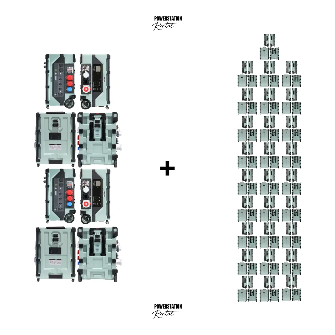 SET-86: 2x PSR ULTRA (24.000 W / 16A & 32A) & 28x PSR ULTRA PRO (345.088 Wh)