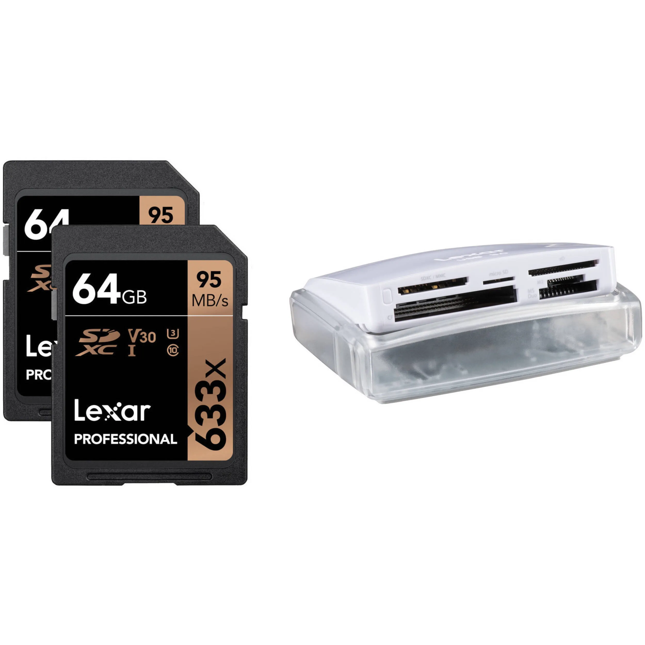 64 GB Lexar Memory Card 633x 95mb