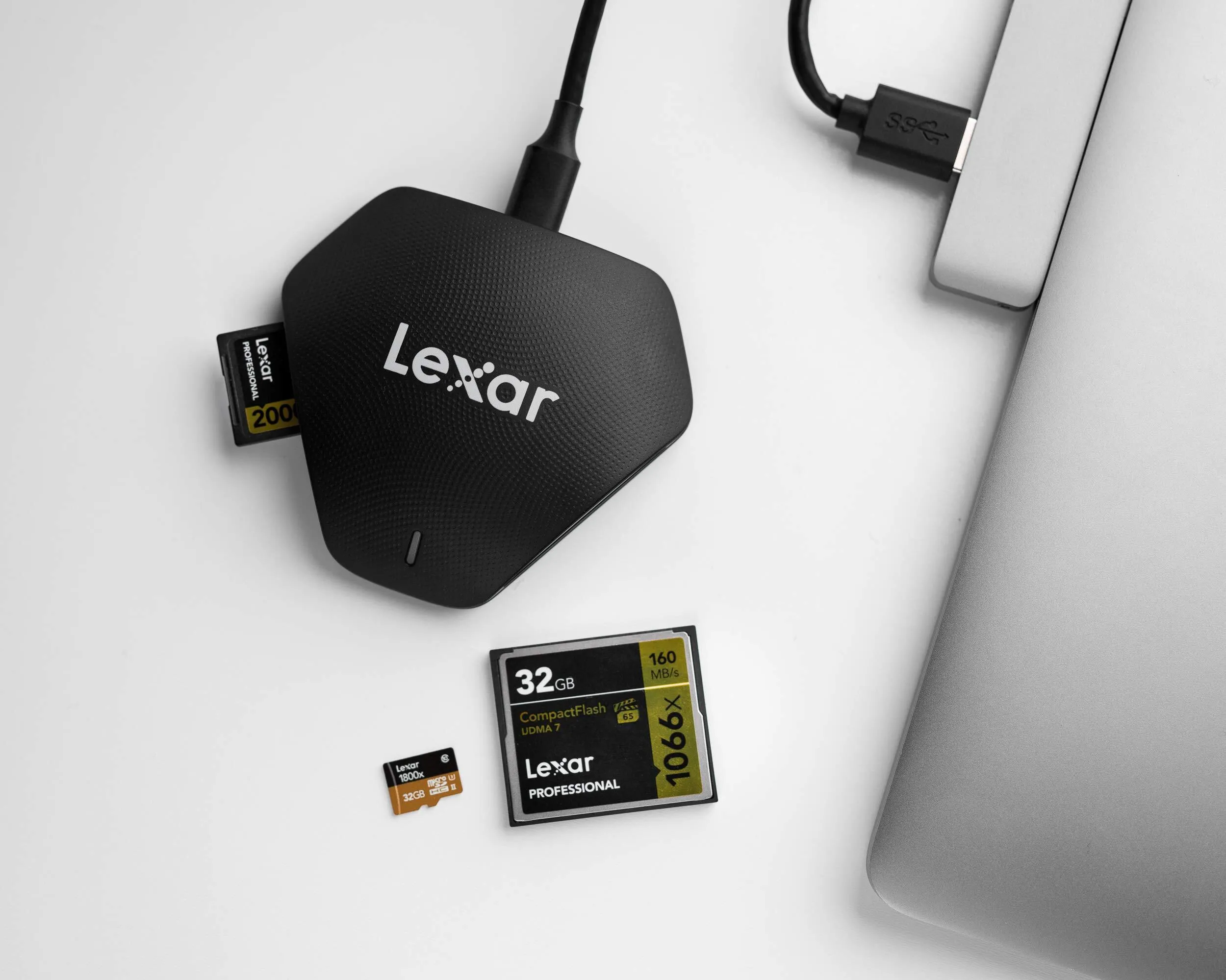 Lexar Professional Multi-Card 3-in-1 USB 3.1 Reader