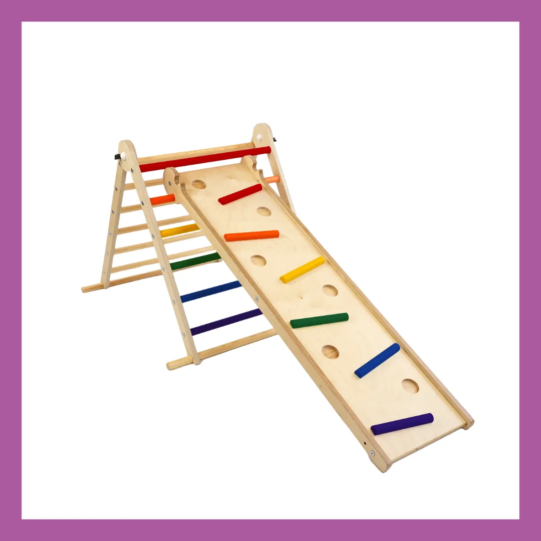 GYM 2.9 Climbing triangle + slide/climb board