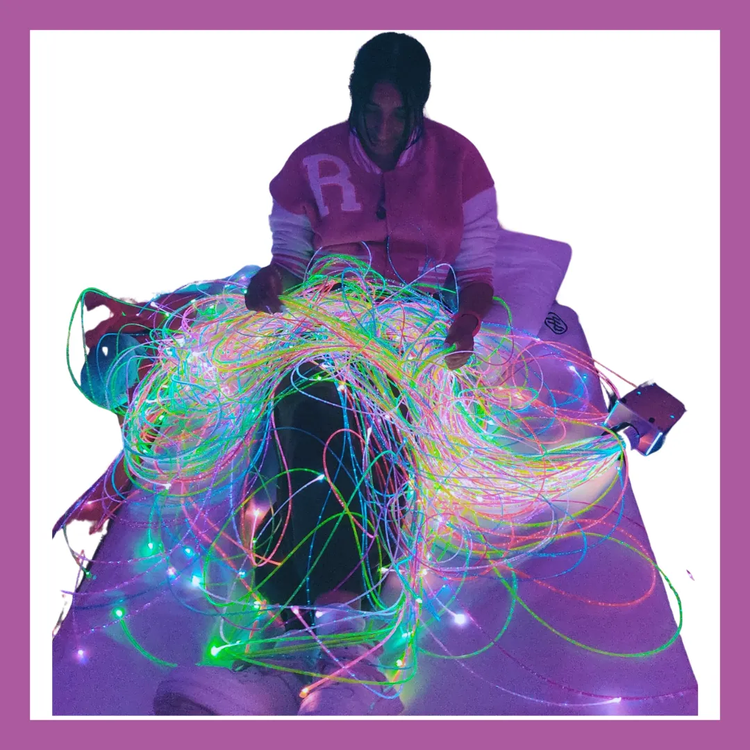 GYM 4.28 Vibrating Mat with Long Fibre Optic Tails