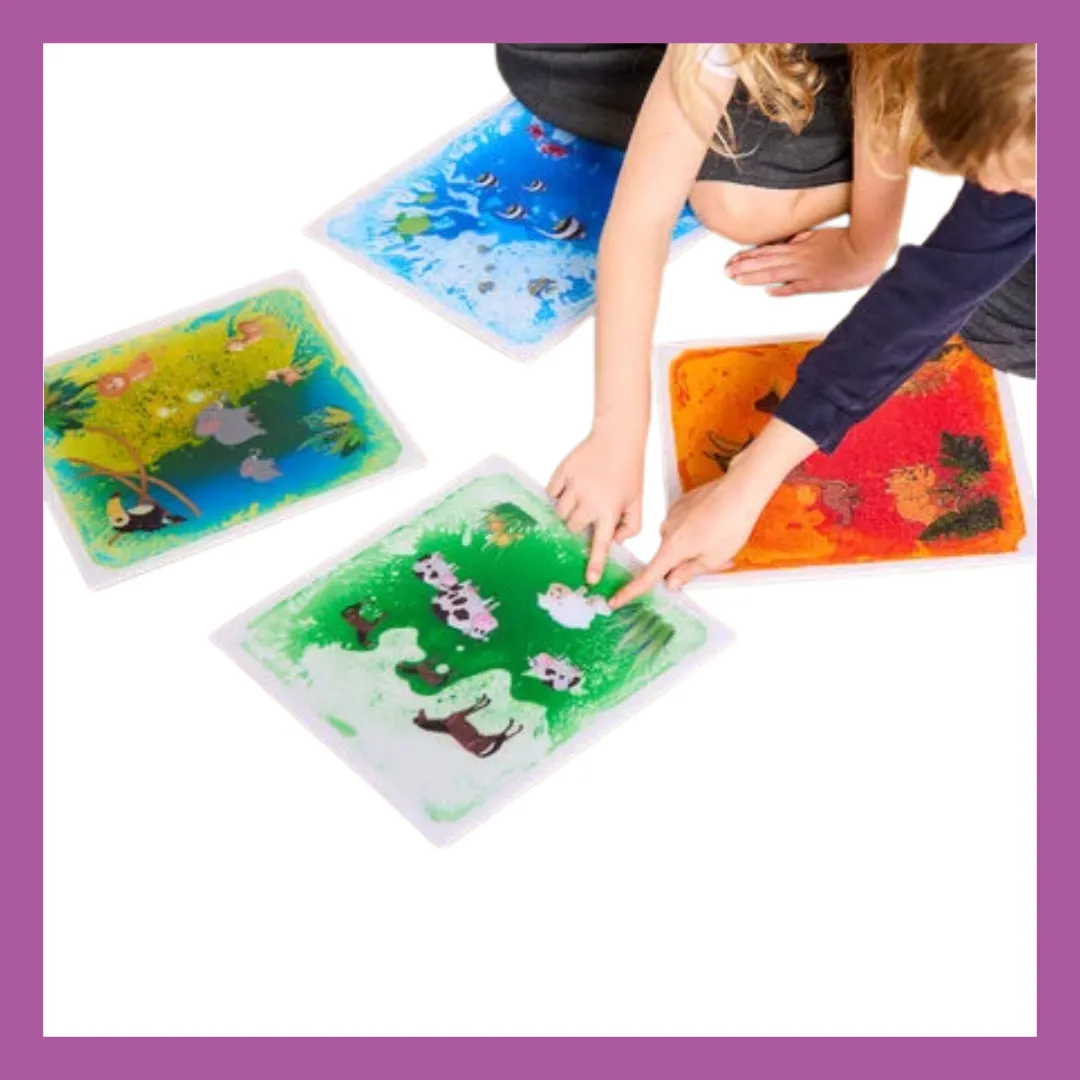 GYM 10 Animal themed Liquid Sensory Tiles