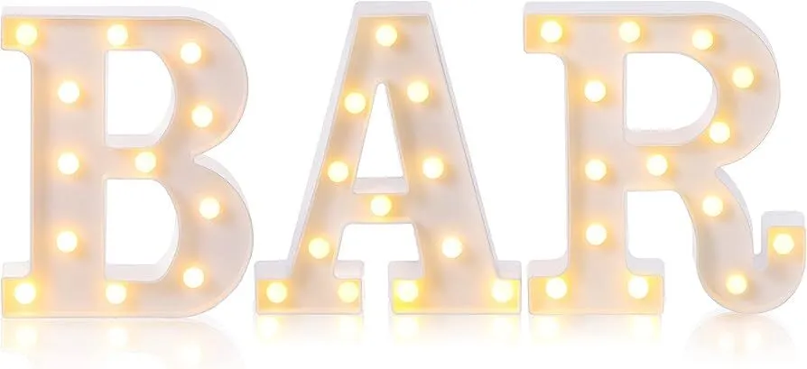 BAR - Illuminated Marquee Pub Bar Sign