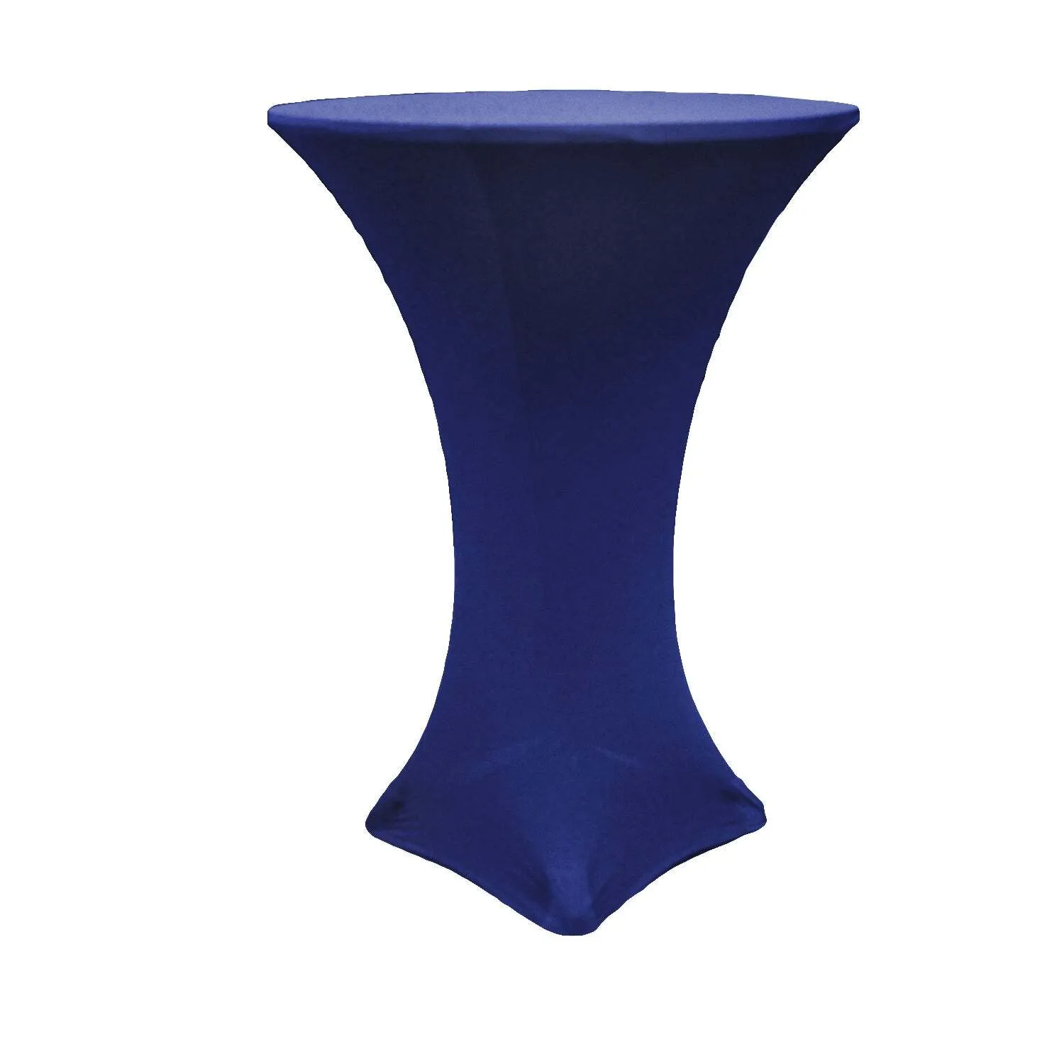 Spandex Cocktail Table Cover 30" Round - Navy Blue