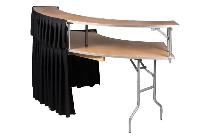 Serpentine Elegance Bar Table (7FT) – Stylish & Functional for Any Event in Dallas Metroplex