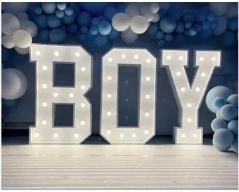 BOY Marquee Letter Rental (4FT) β Light Up Your Celebration in Dallas Metroplex