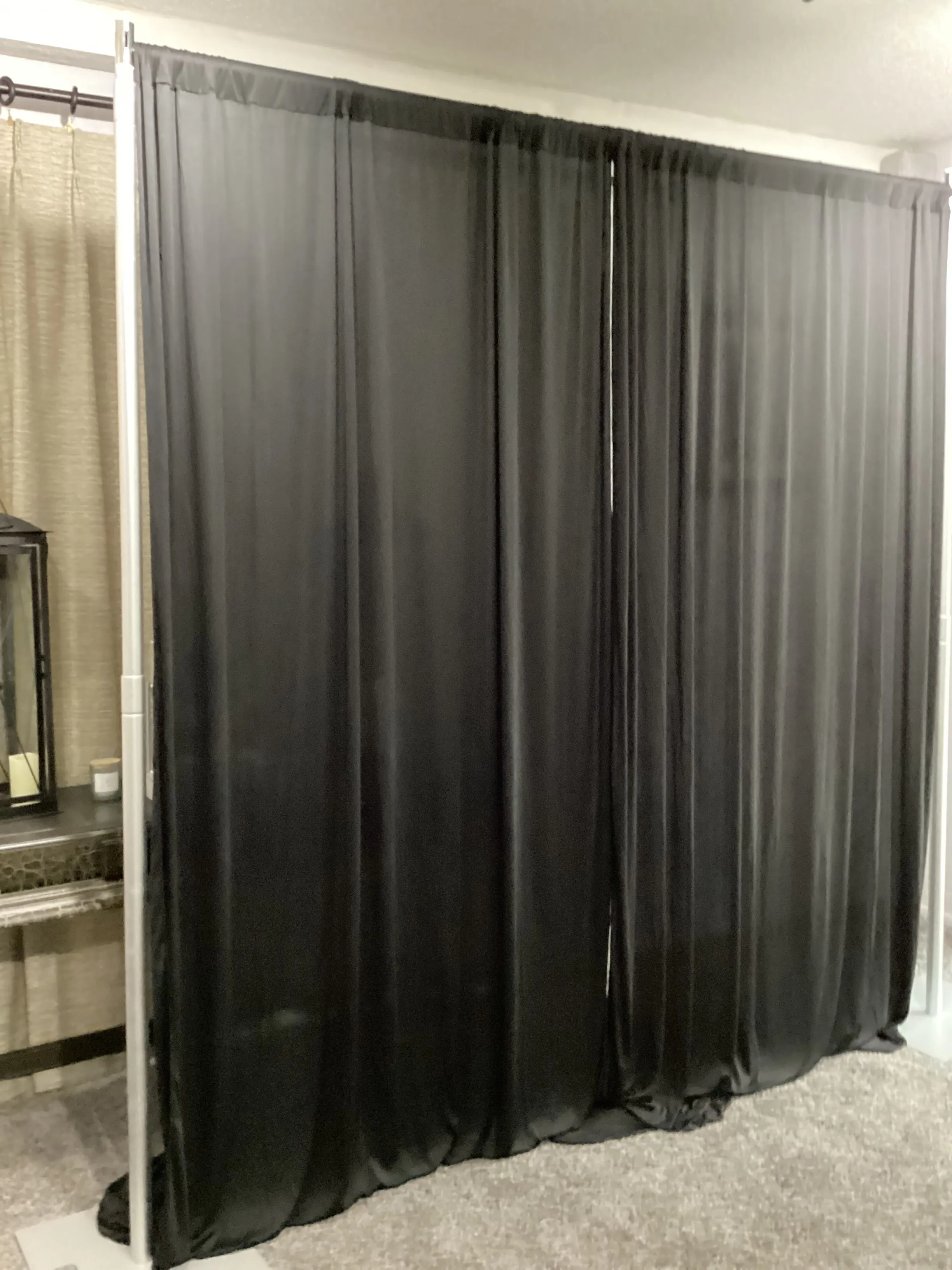 10 ft x10 ft Pipe & Drape, Backdrop stand, silver 