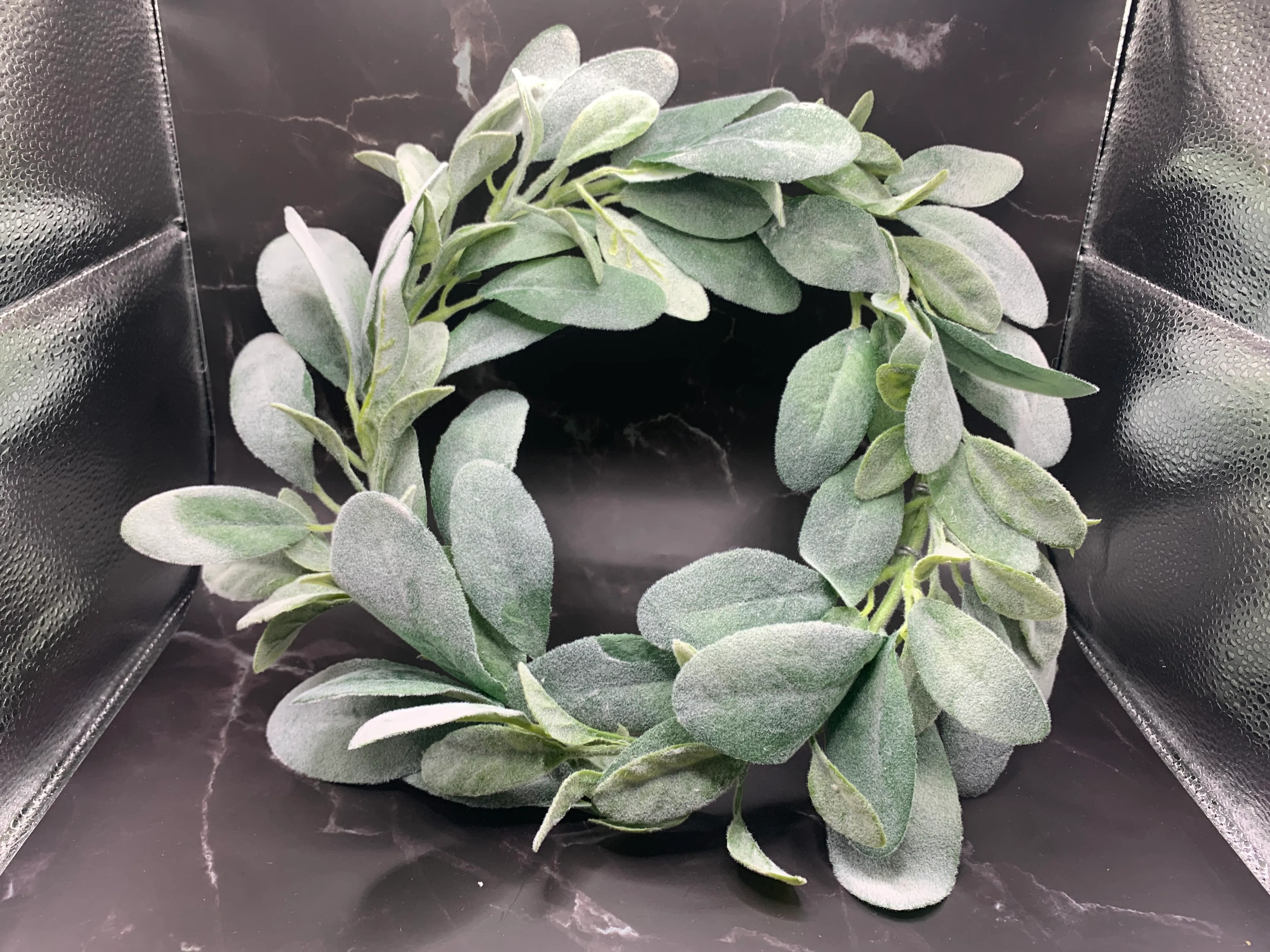 Garland- Lamb’s ear candle/lantern Ring