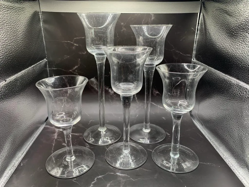 Candleholders- Votive Long Stem Set of 5