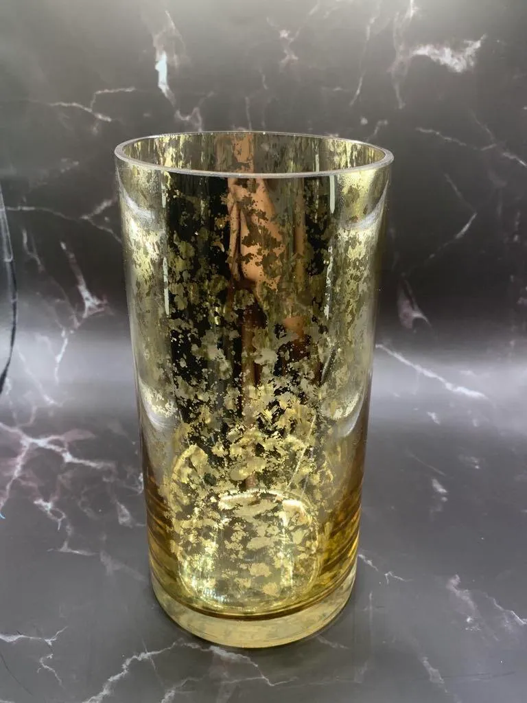 Vases- Gold Flake Vases 8" Height