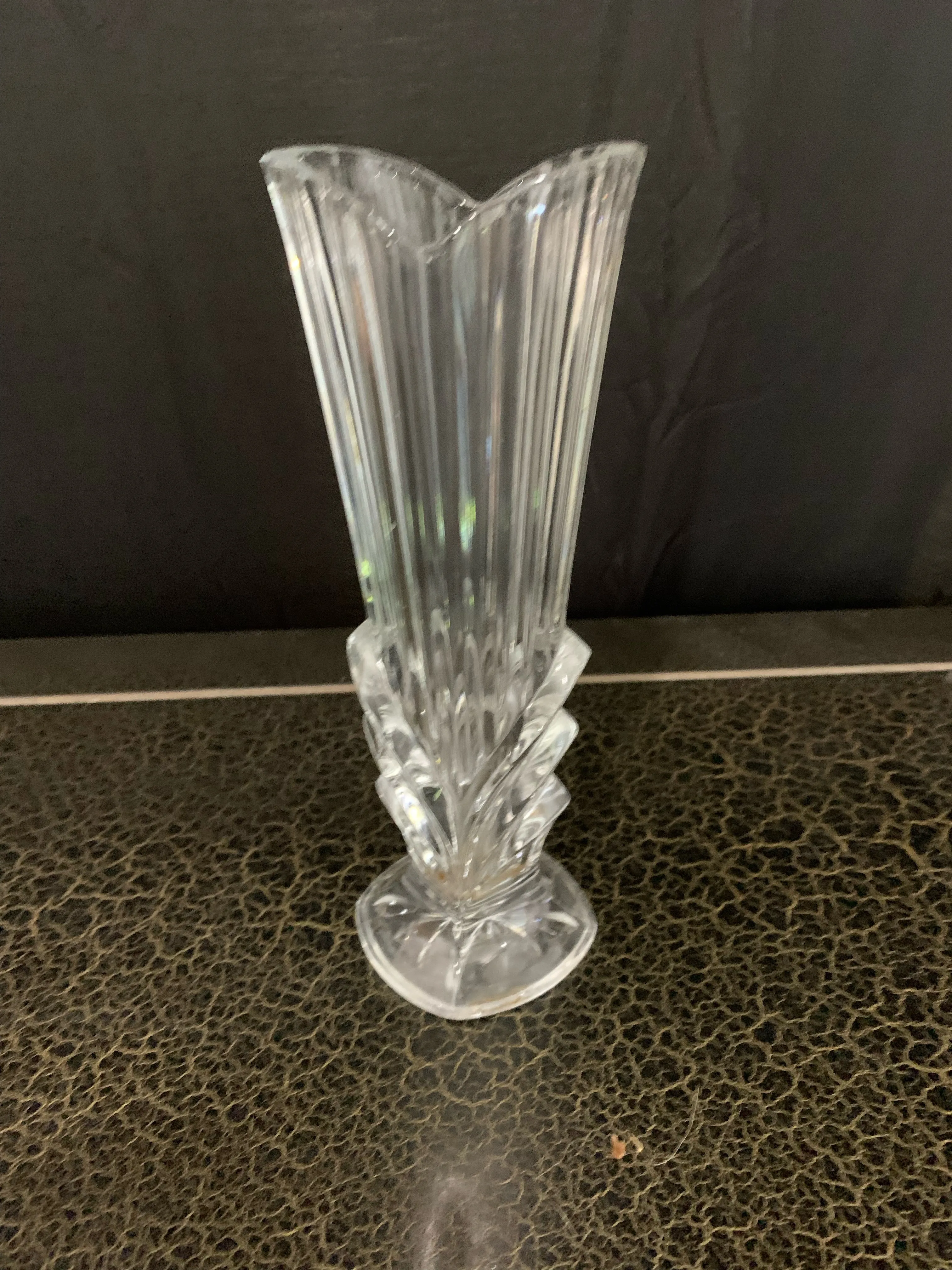 Vases, Crystal Bud Vase, V Top