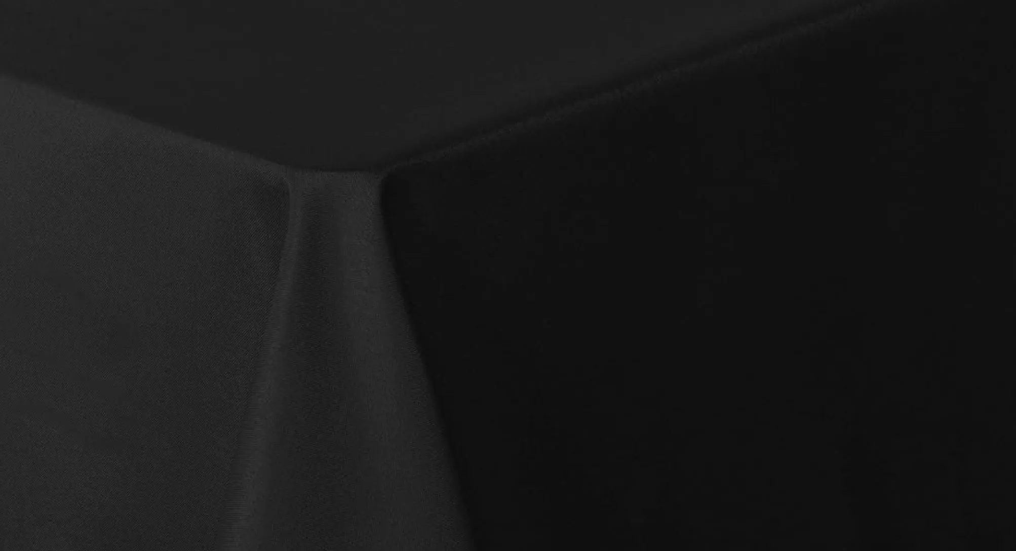 Tablecloth- Black 90" x 132" Rectangular Tablecloth, you wash/steam, Polyester