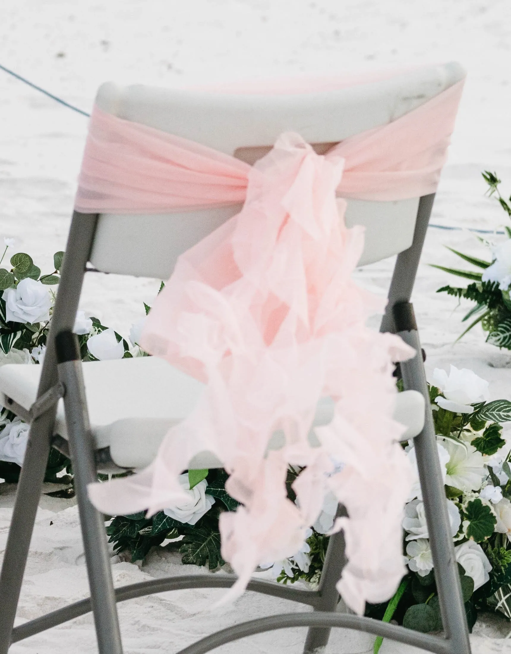 Blush Collection- Blush Chair Hood with Ruffles Willow Sash