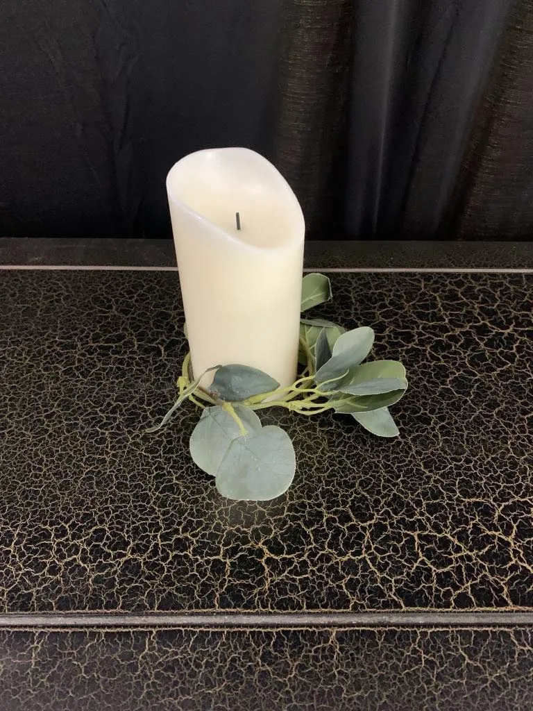 Greenery- Candle Ring, Eucalyptus, smaller