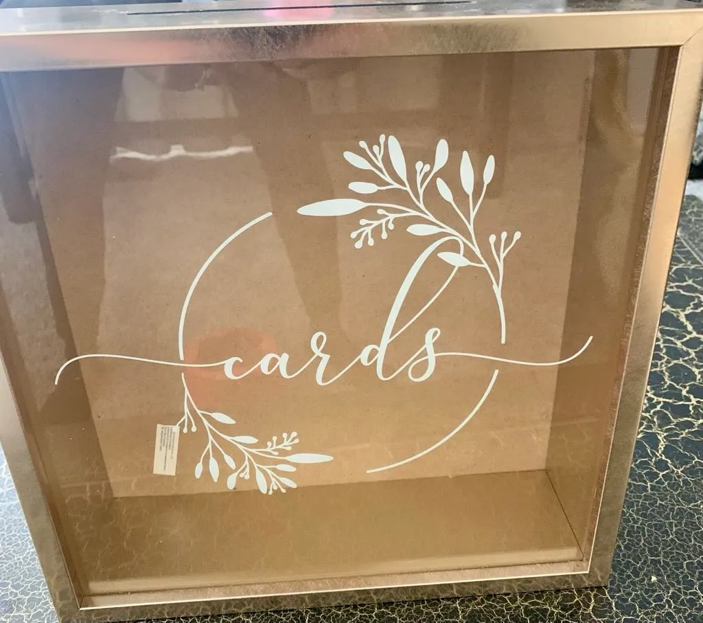 Boxes- Card Box, Gold