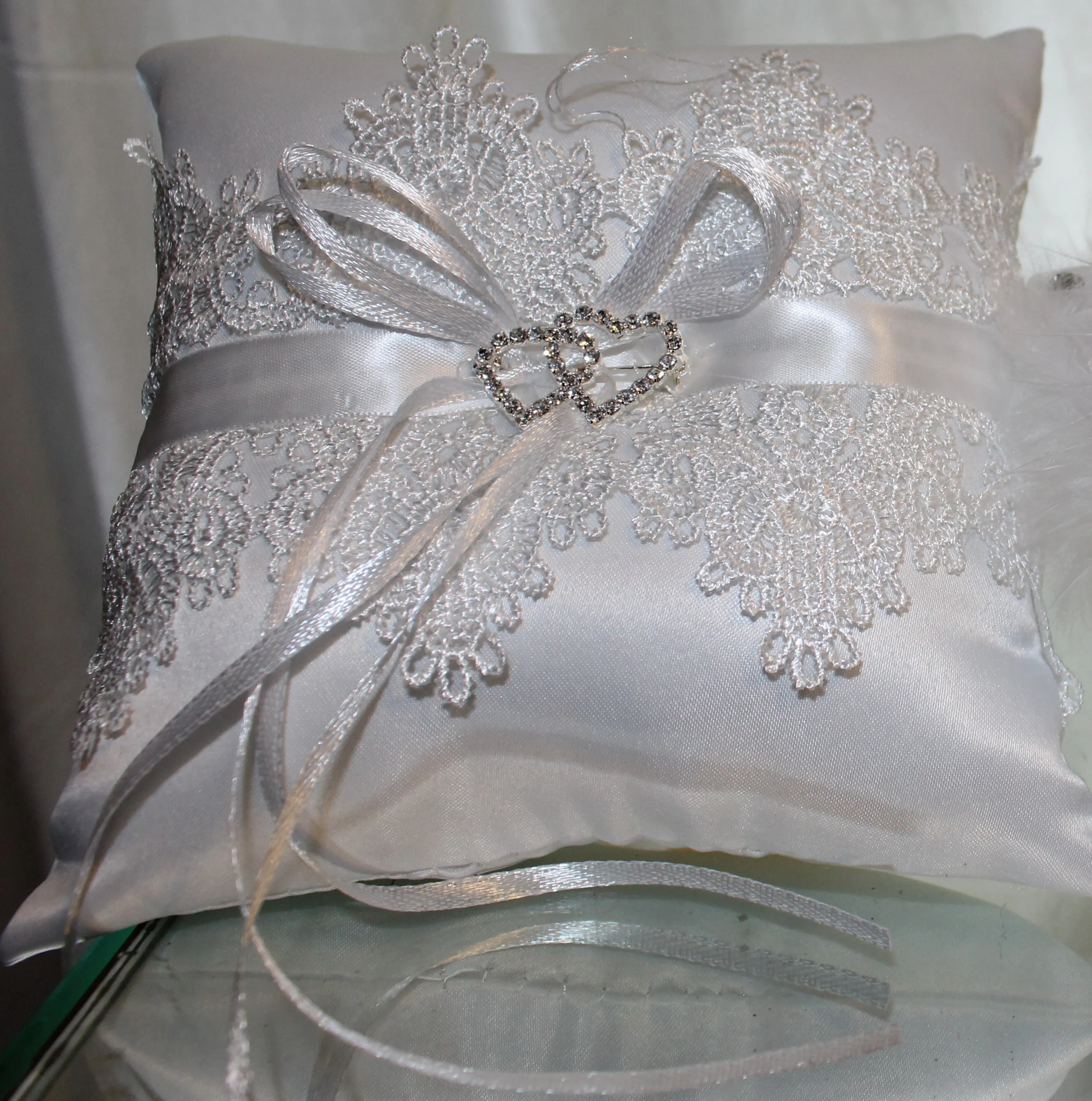 Ring Pillow- Mini White Ring Pillow