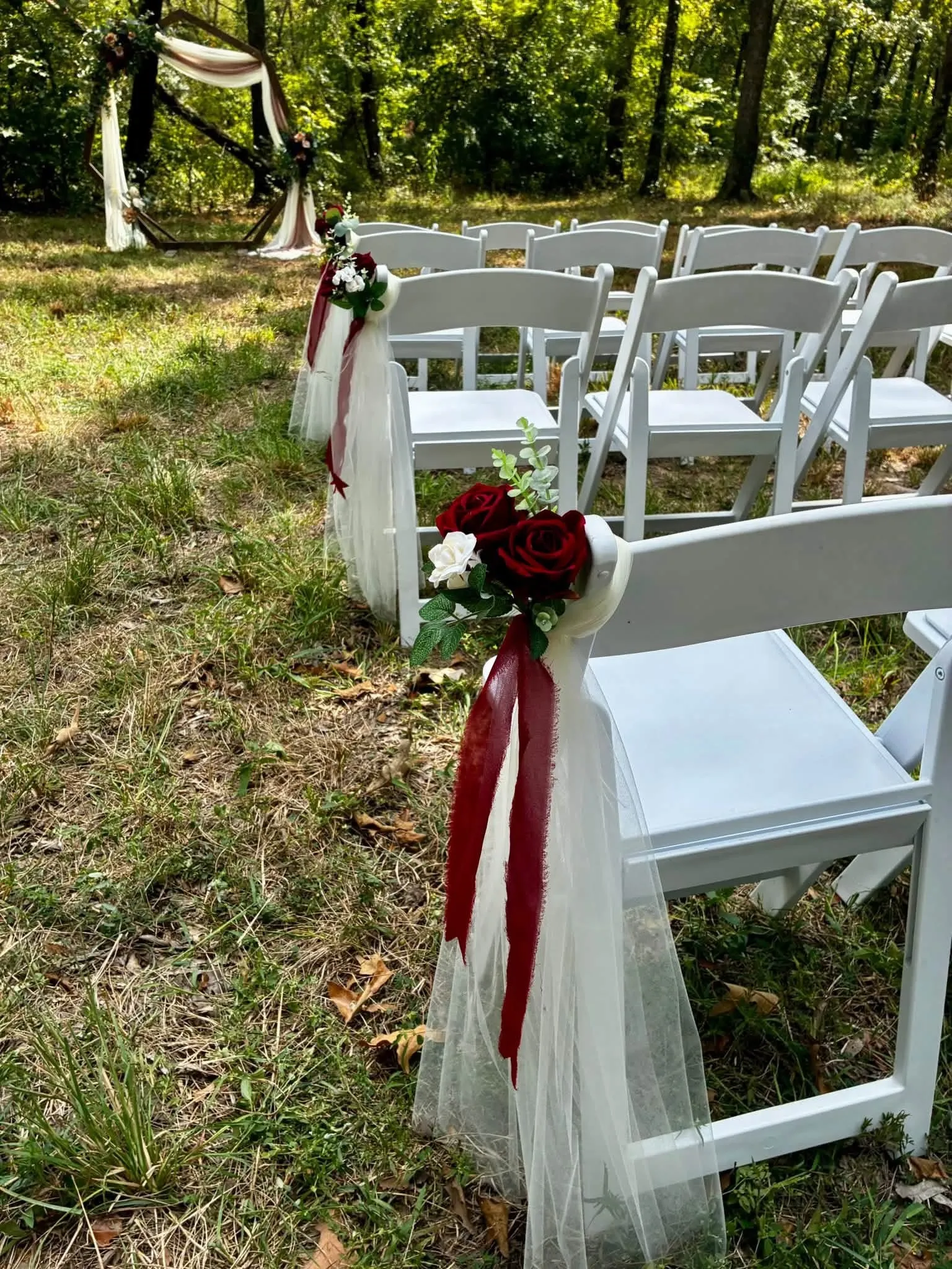 White chairs wooden
