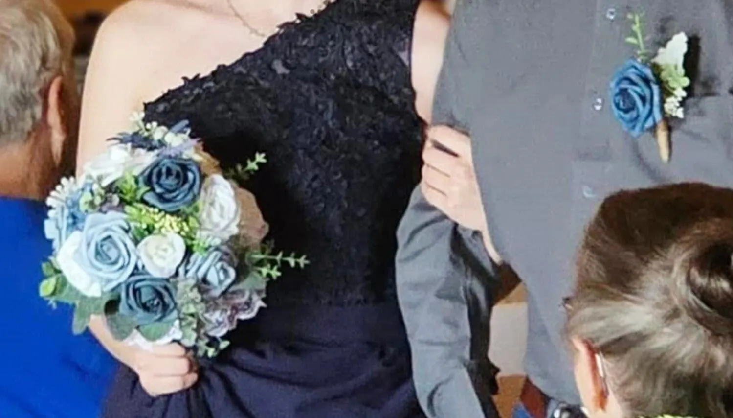 Shades of Blue- Bridesmaid Bouquet