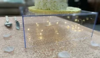 Cake Stands- Acrylic Clear Square Cake Stand 14"W x 14"L