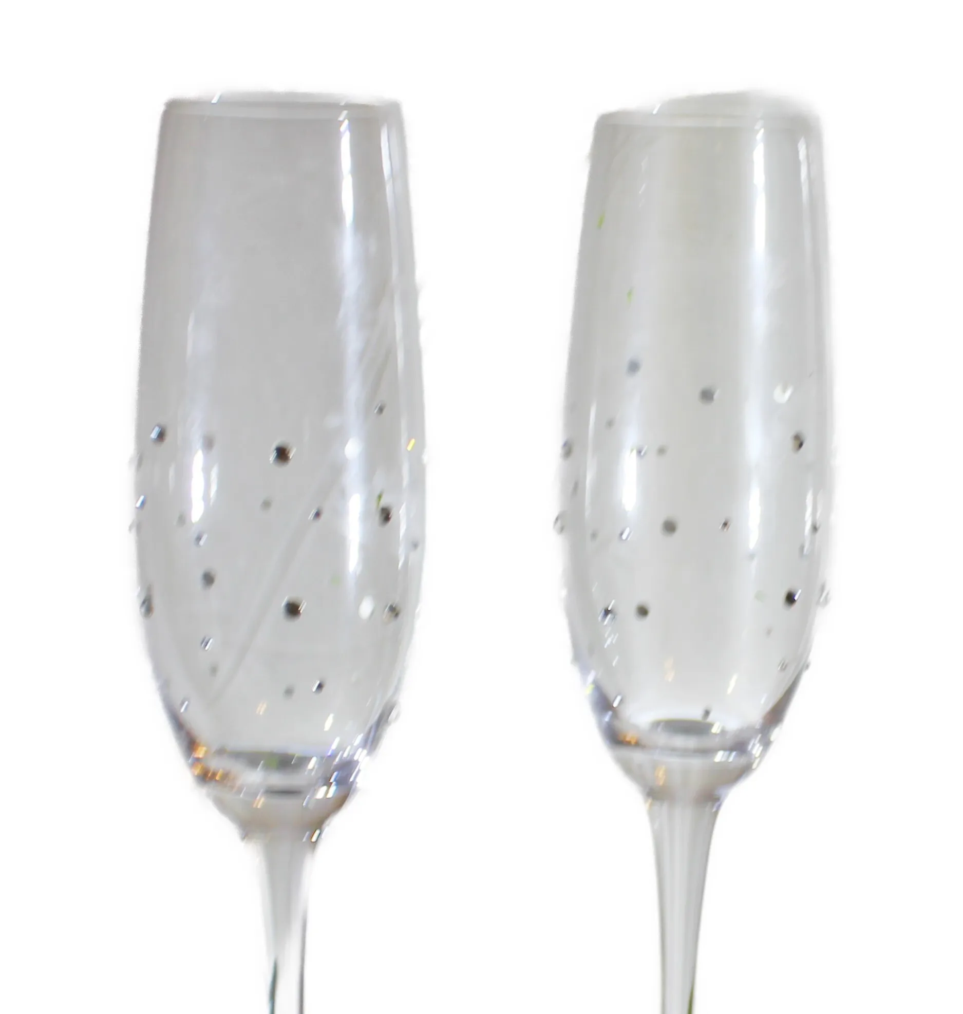 Glasses- Personalized Mr. & Mrs. Toasting Champagne Flutes 