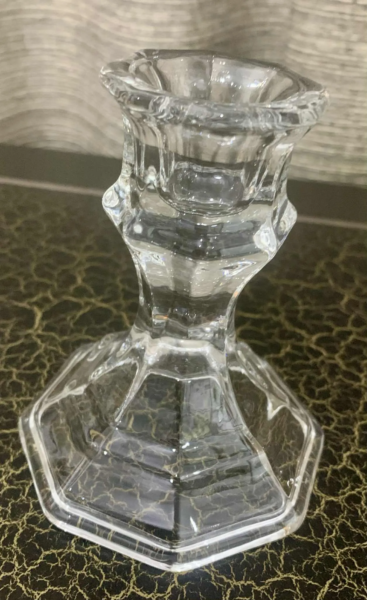 Candlestick holders, Clear, for Led Candlesticks tapered 