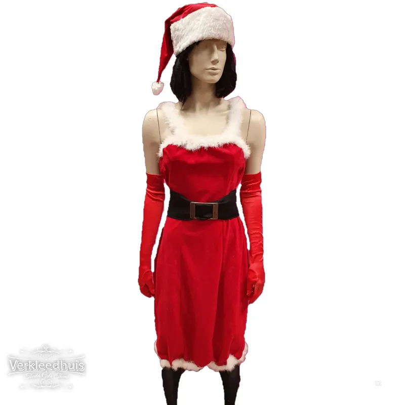 Kerstvrouw kostuums huren