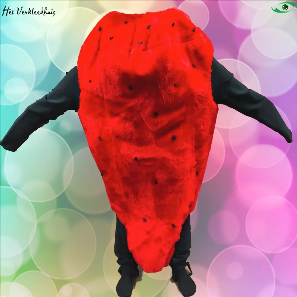 Aardbei mascotte kostuum huren