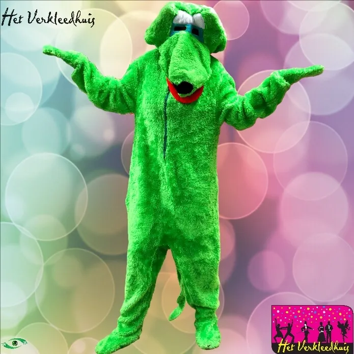 Krokodil mascotte kostuum huren