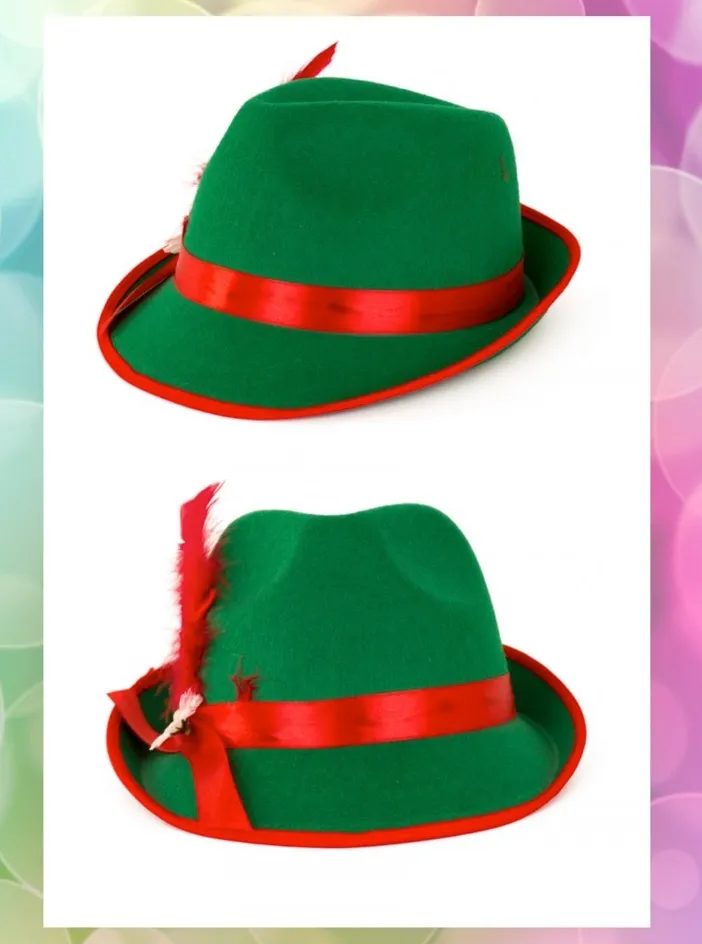 Oktoberfest hoed met rode band