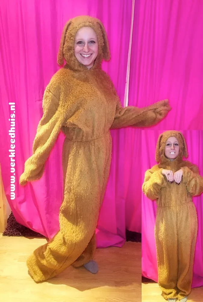 Paashaas mascotte kostuum 01 huren