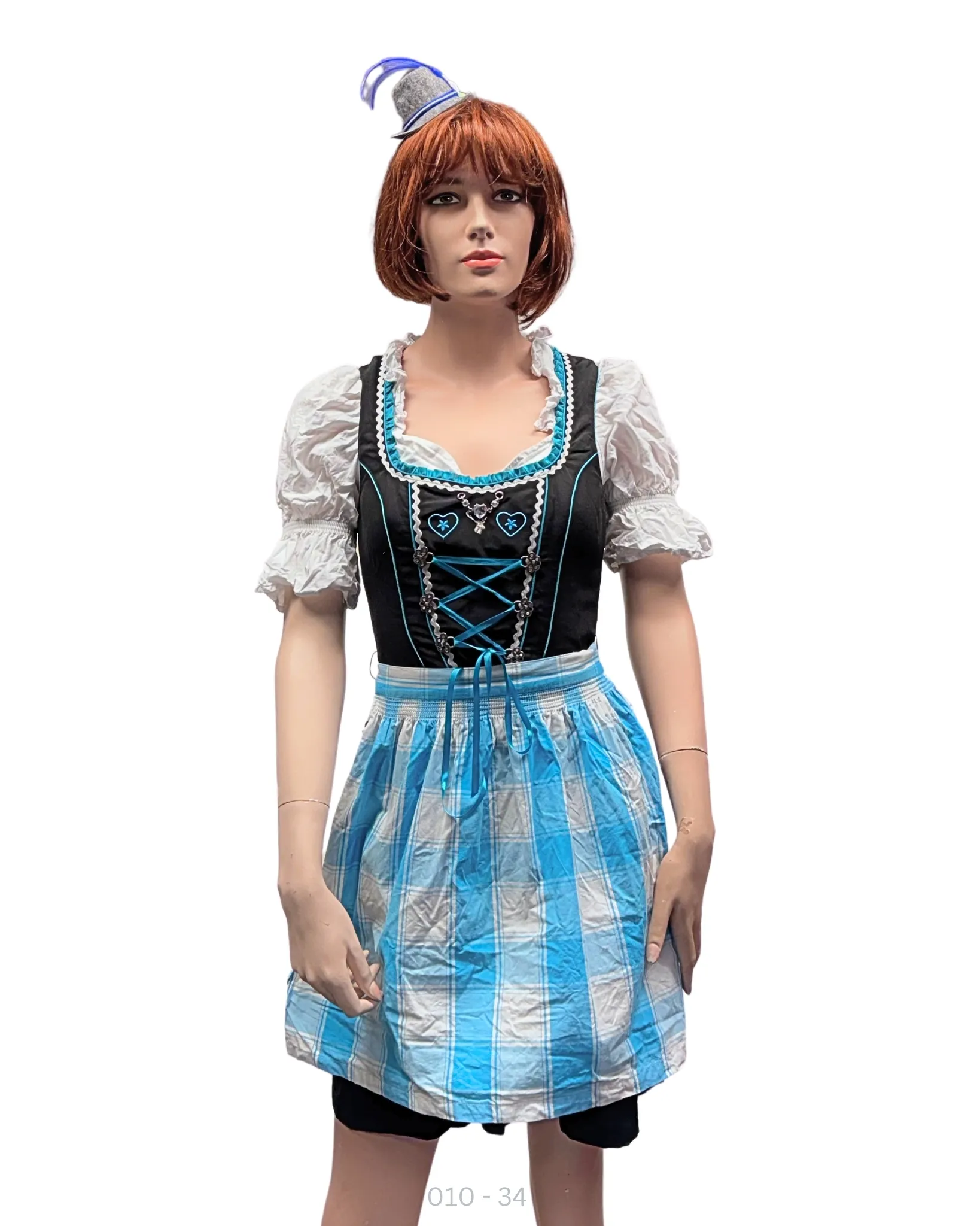 Dirndl Oktoberfest Tirolerjurk 10 | Huur mt. 34