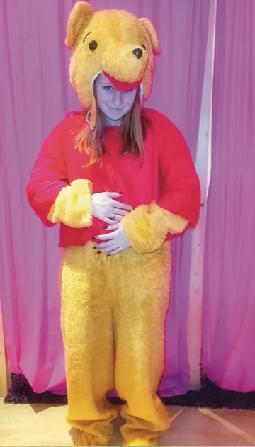 Winnie de Poeh mascotte kostuum huren