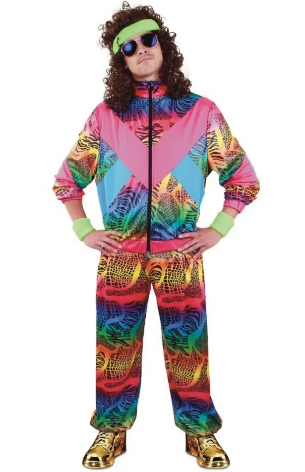 Trainingspak eighties roze huren