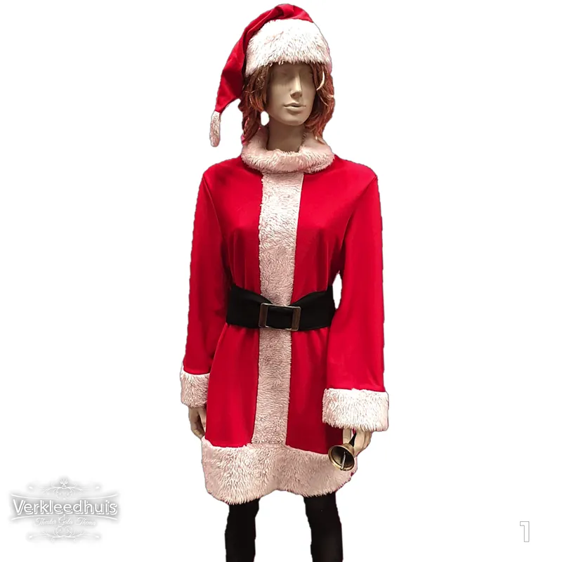 Kerstvrouw kostuum huren 01