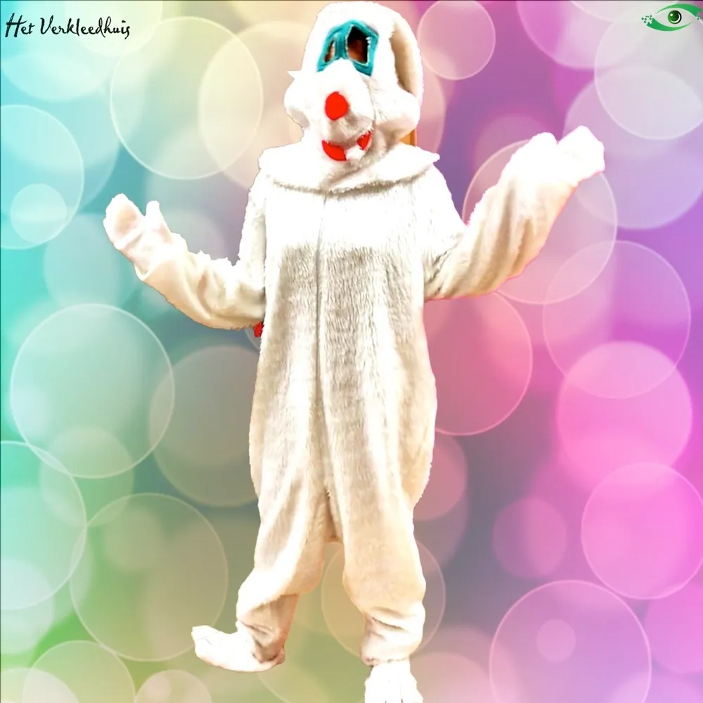 Konijn mascotte kostuum huren